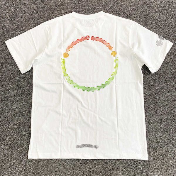 

men's luxury classics t shirt brandch t-shirts designers men women tees fashion horseshoe sanskrit cross print cotton t-shirt casual s, White;black