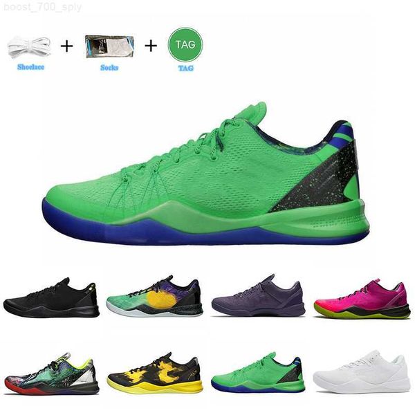 

mamba 8 8s mens basketball shoes supehero sulfur electric prelude reflectiion triple white black gold mambacurial easter ftb men sports snea