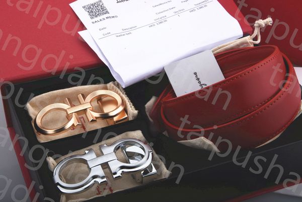 

designer belt men women belt 3.5cm width smooth double buckle man woman brand luxury belts classic belt waistband cintura uomo with original, Black;brown