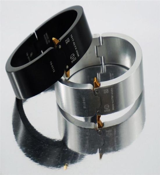 

bracelet men women 1017 alyx 9sm bracelets 11 austria lasered logo cuff buckle clasp bangle5636069, Black