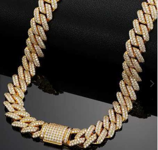 

cuban link chain 925 sterling 18k gold silver accessories diamond fine jewelry cuban link chain moissanite necklace