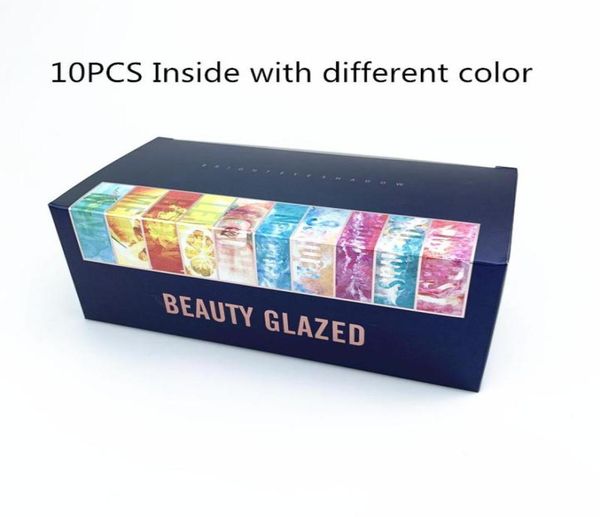 

cosmetics gift box 10 in 1 set 9 color pallete makeup eyeshadow palette shimmer matte eye shadow3120606