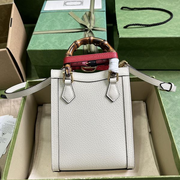 

designer bamboo bag 15.5cm diana mini tote bag 10a mirror quality genuine leather crossbody bags lady handbag with box g067