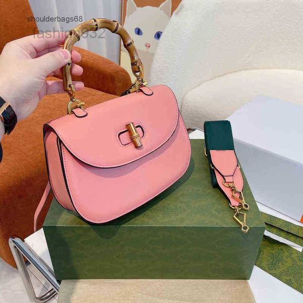 

evening bags bags women handbag with two shoulder straps leather luxury designer bamboo handle wallet crossbodybag 220321