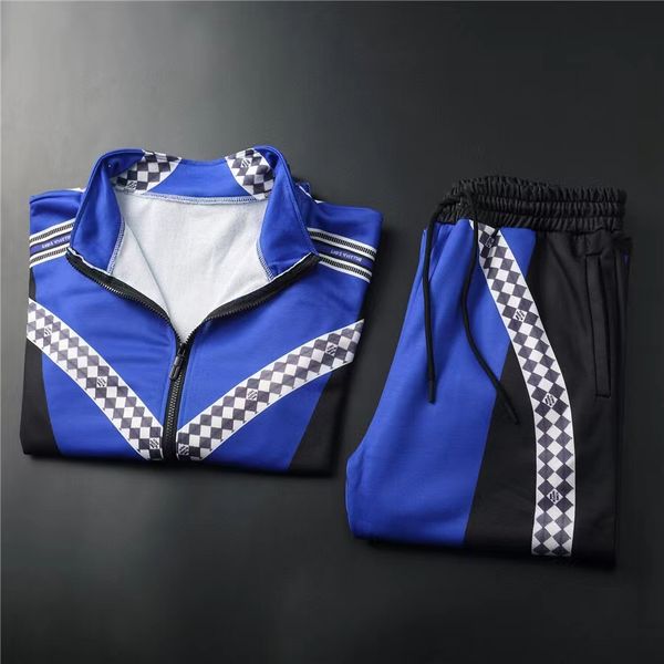 

designers new mens tracksuits fashion brand men suit spring autumn men's two-piece sportswear casual style suits 88, Gray