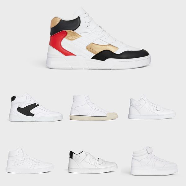 

ct-06 high sneaker in calfskin optic white black men and women basketball shoes youth sports shoes size 36-45