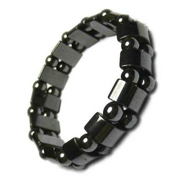 

10pcslot black magnetic healthy bracelets beaded strands 8inch for craft fashion jewelry gift am41 shipp50841213989416