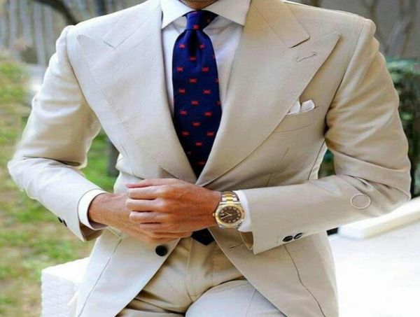

2 pieces mens wedding suits slim fit notched lapel business man blazers latest coat pants designs groom tuxedo terno masculino8574243, Black;gray