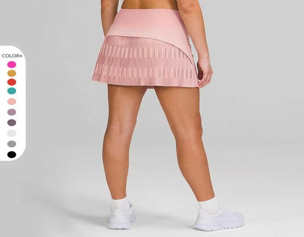 

pleated tennis skirt quick drying breathable sports skirt women039s anti light running fitness dance yoga dress gym clothes und6041541, Black