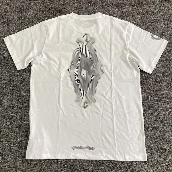 

fashion men's luxury t shirt brand ch t-shirts designers men women tees horseshoe sanskrit cross print classics cotton t-shirt casual, White;black
