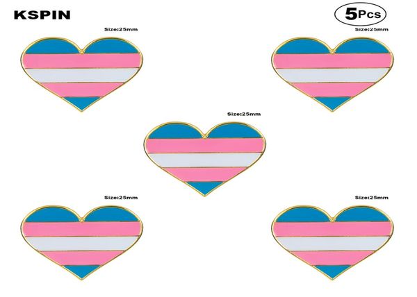 

transgender pride brooches lapel pin flag badge brooch pins badges 5pcs4093683, Black
