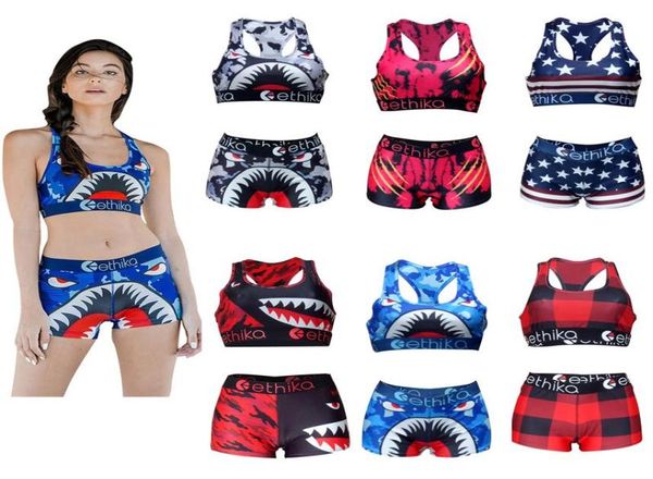 

women swimwear beachwear -shaped swimsuit swim shorts plaid swimming suit shark camouflage camo swim suits bikini set1517111, White;black