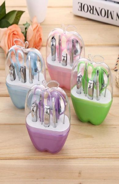 

nail art kits women 039s care 9pcs cutter cuticle clipper pedicure manicure set kit apple gift drop 3a304499169