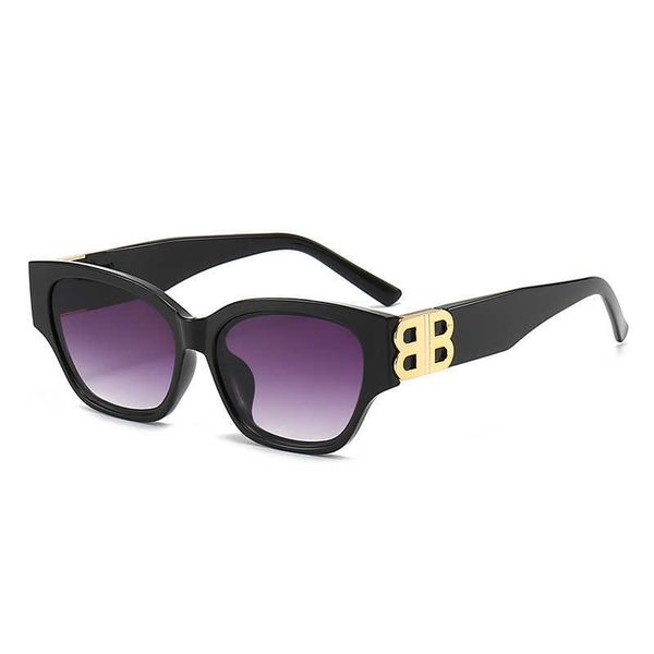 

new bb shaped glasses show ins personalized trendy small box sunglasses for women, White;black