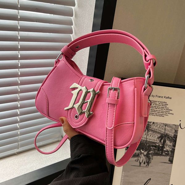 

french y2k trendy leather hobo bags fashion crossbody bag stylish causal small shoulder bag street pink hobo purse