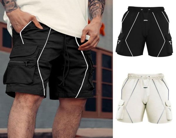

fashion leisure men short pocket clothing summer males shorts mens male size m3xl1238433, White;black