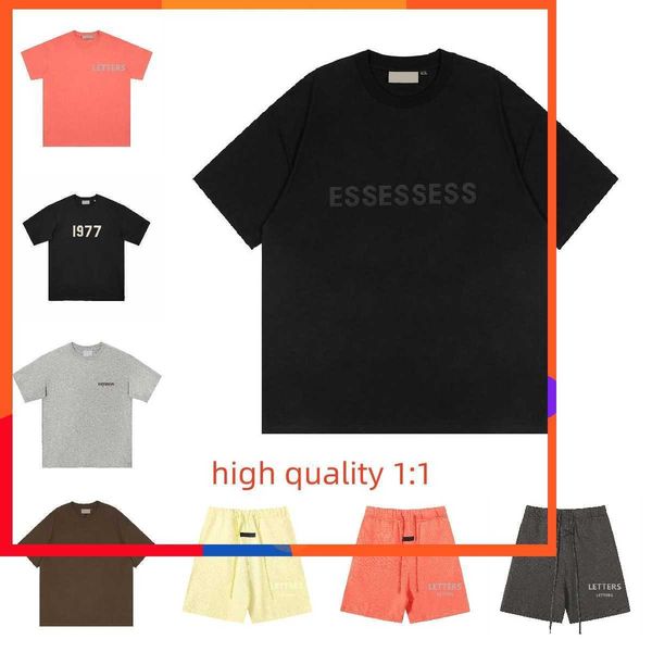 

essentialclothing men's t-shirts men essent t shirt designers essen casual shirts shorts tshirts chest essentail print fashion letter t, White;black