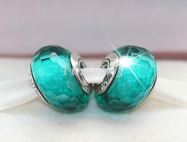 

5pcs s925 sterling silver screw loose faceted murano glass charm beads fits european jewelry charm braceletsfaceted0754110911248155, Crystal