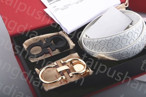 

designer belt men women belt 3.5cm width smooth double buckle man woman brand belt bb simon belt classic mens business belt ceinture with or, Black;brown