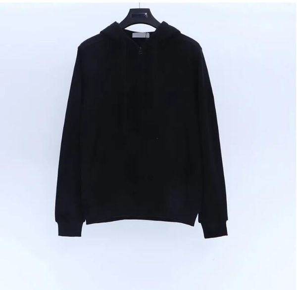 

mens hoodies pullover zipper hoodie sweatshirts fashion style autumn and winter new couple hoodie casual 7color, Black