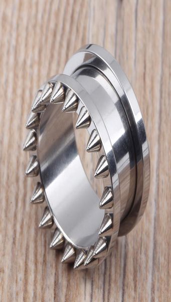 

mix 518mm 80pcslot spike overstate rivet screw flesh tunnel stainless steel ear plug piercing body7581960, Silver