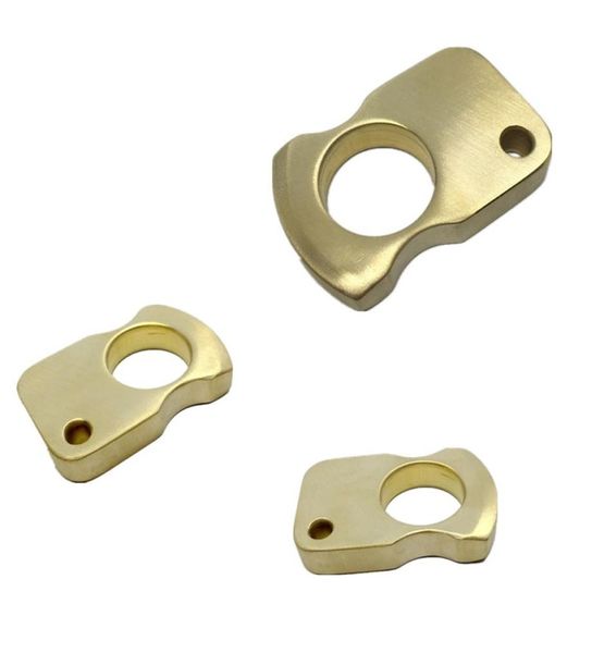 

10mm thick single finger brass knuckle duster ring personal secruity outdoor women and men defense hand tool broken window 4793437