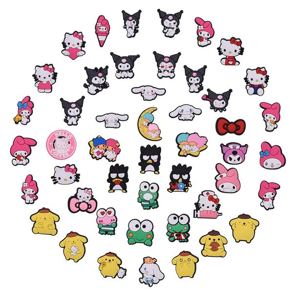 

anime charms girls kuromi melody cats friends wholesale childhood memories funny gift cartoon charms shoe accessories pvc decoration buckle, Blue