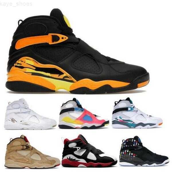 

jumpman 8 8s mens basketball shoes sneakers yellow white paprika rui hachimura taxi aqua quai 54 chrome cool grey playoffs 2022, Black
