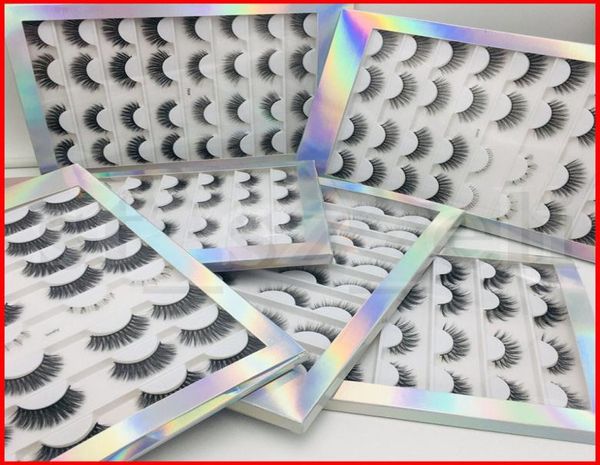 

16 pairs multipack 3d soft mink hair false eyelashes handmade wispy fluffy long lashes natural eye makeup tools eye lashes2427102