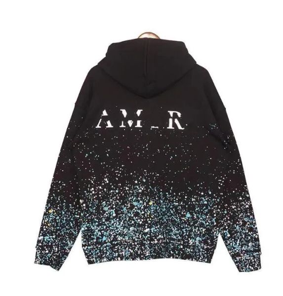 

23ss women desginer fashion cotton hooded new ab anines bing classic letter print wash water stir fry color snowflake loose sweatshirt hoodi, Black