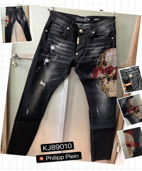 

2020 new men d2 jeans mens luxury designer jeans 9411 skull pp jeans rhines ripped causal hole denim fashion brand black men washed2198667, Blue