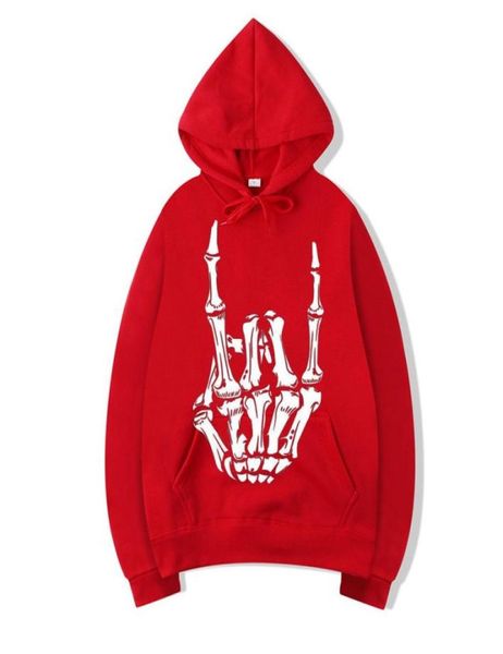 

skeleton print drawstring heat lining hoodie y9ra0123478323142613405, Black