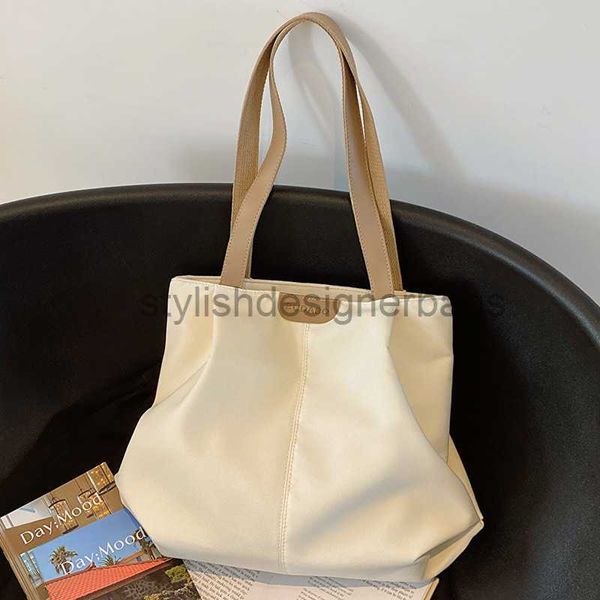 

shoulder bags large capacity fashion korean version commuter bag for women's 2023 summer new fashionable handbag canvas makeup tote bag