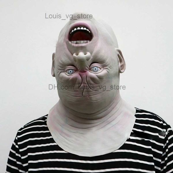 

halloween reverse old man's head mask horror zombie latex bloody scary mask role play musk party decoration role play props t230806