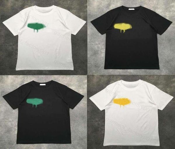 

2022 designer of luxury t-shirt brand s angel t shirt pa clothing spray letter short sleeve spring summer tide men and women tee 011786238, White;black