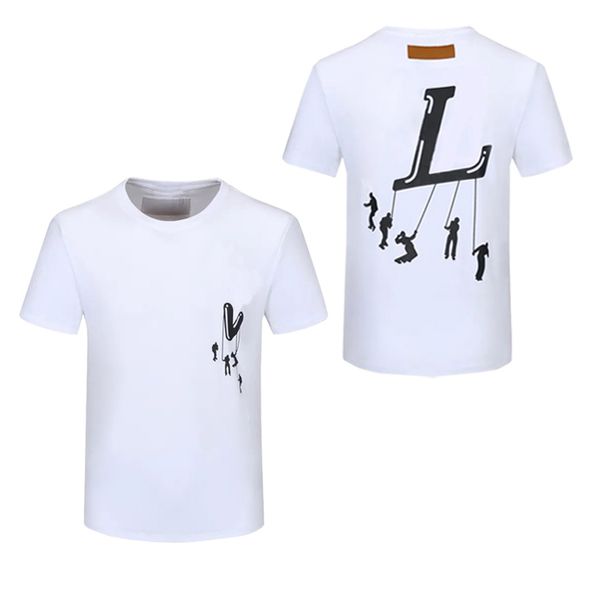 

2024new mens designers t shirt man womens tshirts with letters print short sleeves summer shirts men loose tees asian size m-xxxxl, White;black