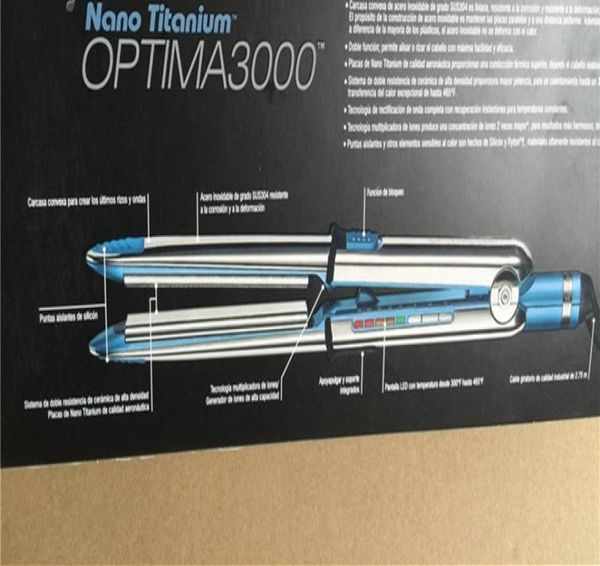 

new arrival optima 3000 hair straightener vs pro nano titanium 1 1 4 plate flat iron ionic hair straightener3247948, Black