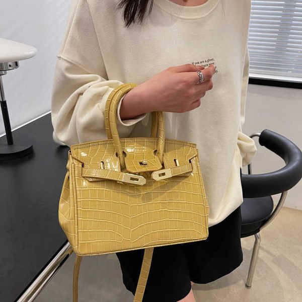 

h ermes original brikiss tote bags online store crocodile pattern bag fashionable handheld womens foreign style fashion single shoulder cro
