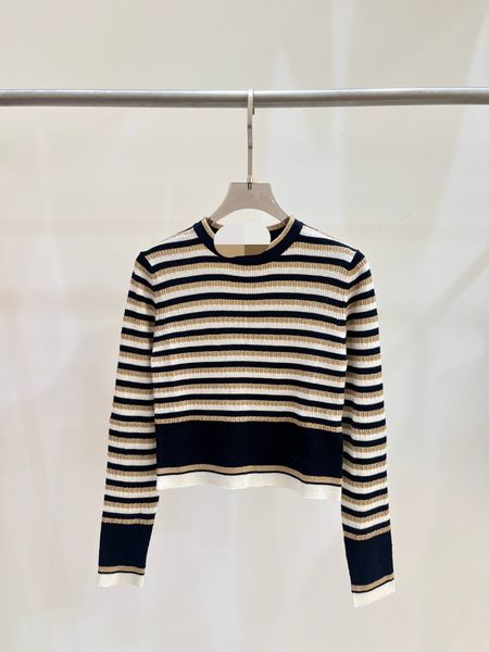 

722 2023 autumn brand same style sweater long sleeve crew neck pullover fashion womens clothes womens, White;black