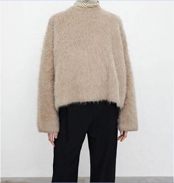 

toteme women's pullover cardigan with round neck long sleeves, White;black