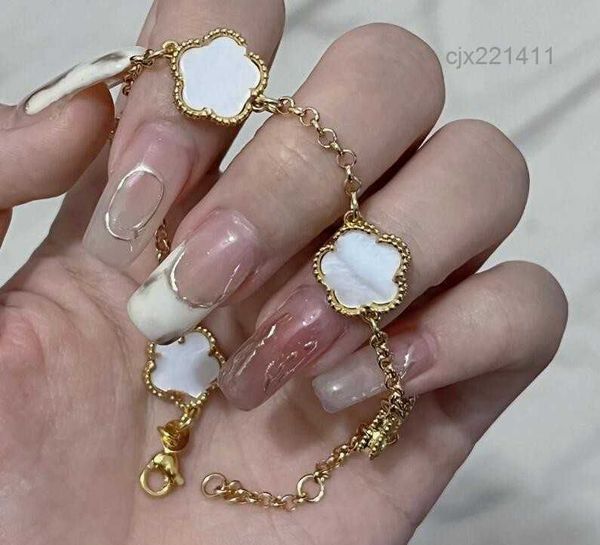 

engrave 5pc flower bangles bracelets factory rose silver bracelet stainless steel inlaid ceramic black white red green pink love 0g70, Golden;silver