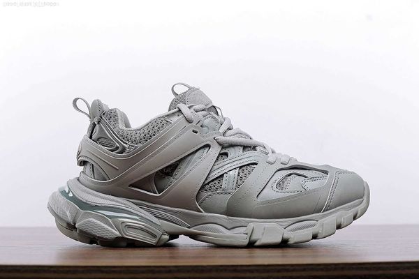 

designer men luxury brand casual shoe women track 3 triple white black leather trainer nylon printed platform mems trainers womens shoe size