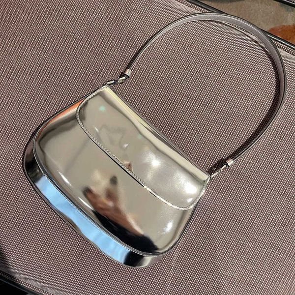 

new trendy silver hobo underarm bag method cleo bag shoulder diagonal cross leather women's bag