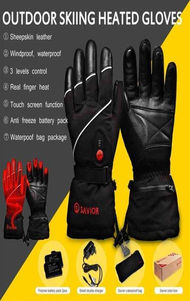 

savior men women electric heated gloves rechargeable battery operated far infared heating hand warmer shgs15 220112207p5139709