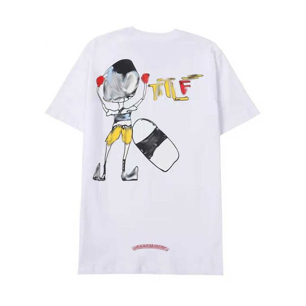 

luxury men's fashion t shirt brand t-shirts designers men women tees horseshoe sanskrit cross print classics cotton t-shirt casual sho, White;black