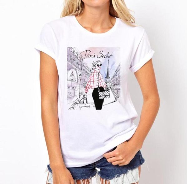 

women lady print graphic letter o neck t shirt summer fashion tshirt funny tshirts harajuku short sleeve casual tees lovrly 221083810, White