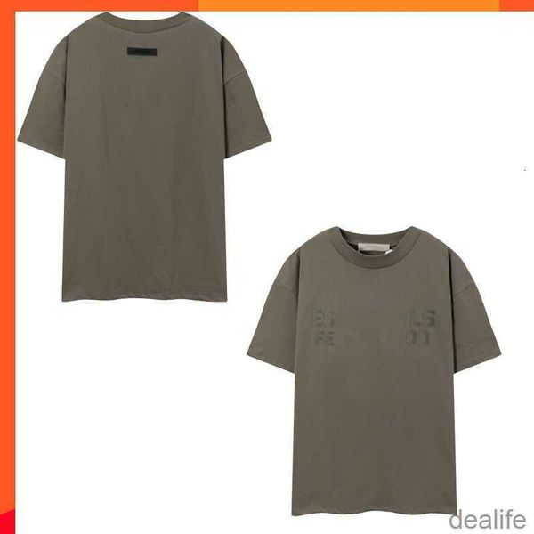 

essent fashion men women t shirt cotton essentail short sleeve tshirts hip hop oversize high street couples essentiel clothing 52zj, White;black