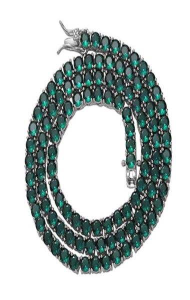 

luxury 4mm green cubic zirconia tennis bracelets iced out chain crystal wedding bracelet for women men gold silver color bracelet5504196