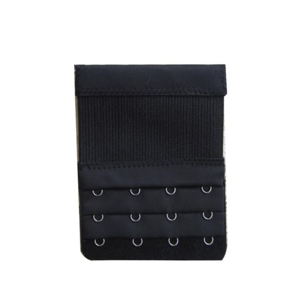 

3pcs bra strap extender 2 rows 2 hook bra extenders hooks belt buckle elastic adjustable clasp bar strap intimates accessories1618866, Black;white