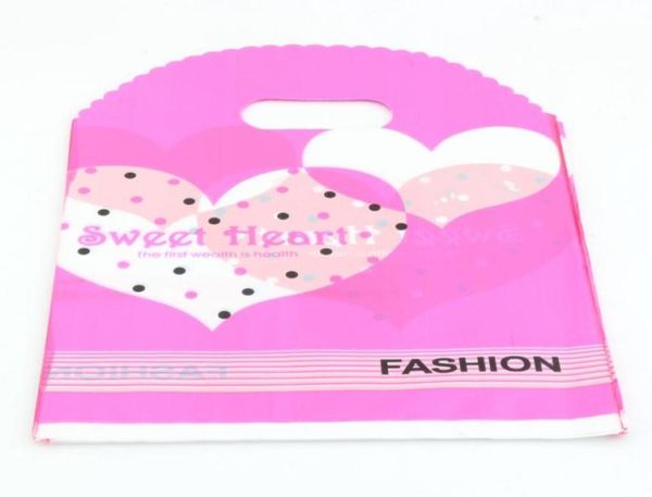 

mic jewelry pouches 200pcs heart shaped plastic bags jewelry gift bag 18x25cm10575581919356, Pink;blue